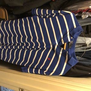 Blue and white Classic Fit Ralph Lauren Polo LARGE